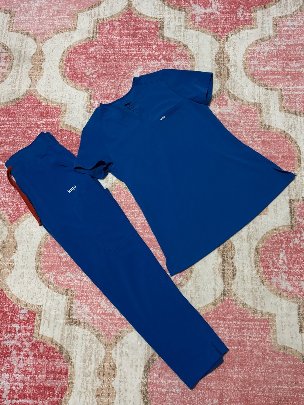 LAGO Royal Blue Scrub Set